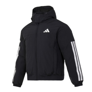 adidas 羽绒服男女同款秋冬季经典运动连帽加厚短款外套JG3845
