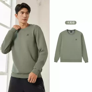 361° 361运动卫衣男冬季圆领套头衫休闲男装加绒男士上衣652344804