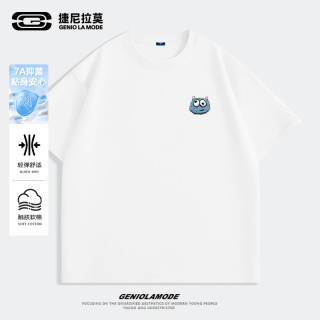 GENIOLAMODE 捷尼拉莫短袖t恤男款2026夏季新款青少年潮流百搭大码t恤卡通上衣