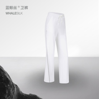TAGX探观卫裤女款蓝鲸丝运动休闲裤宽松直筒抑菌长裤