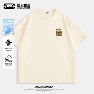 GENIOLAMODE 捷尼拉莫2026夏季新款抑菌短袖男t恤青少年潮流柯基印花半袖衫潮