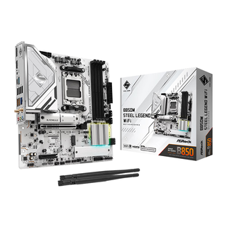 华擎 B850M Steel Legend WIFI7主板+AMD锐龙7 9800X3D CPU套装