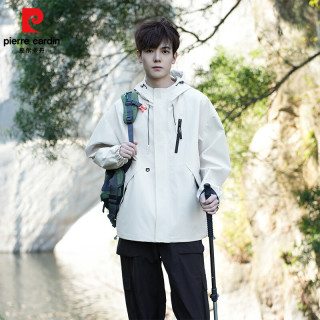 皮尔·卡丹 皮尔卡丹  男女同款防风防水冲锋衣外套