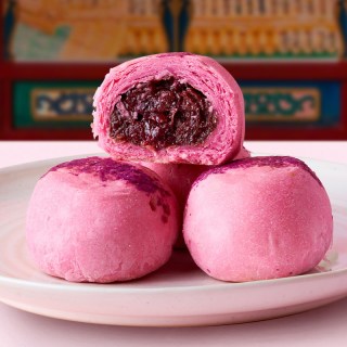 88VIP：祥禾饽饽铺 鲜花饼8枚中华入口酥软甄选重瓣玫瑰芬芳玫瑰