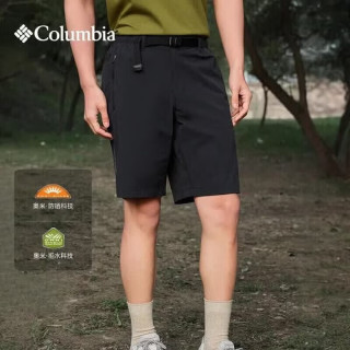 Columbia 26春夏新款户外男拒水透气休闲舒适速干轻薄短裤AE3819 010 L /34