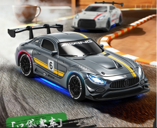 4DRC 1:43合金四驱漂移车 蓝色 半比例双电套装
