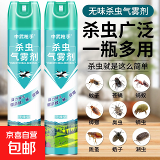 杀虫剂喷雾剂家用室内无味灭蚊子蚂蚁苍蝇跳蚤除蟑螂药神器非无毒 杀虫气雾剂750ml