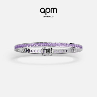 APM Monaco Lumiere密镶网球手链 紫色