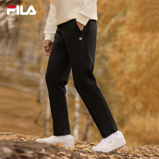 FILA 男子针织长裤 正黑色 175/84A/L