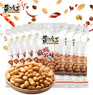 黄飞红 麻辣花生42g*10袋