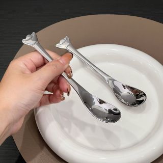304不锈钢元宝勺小号品质加深汤勺大调羹吃饭勺加深干饭勺喝汤勺