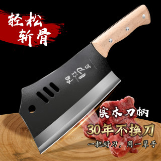 耐用手工锻打菜刀砍骨刀锋利家用老式铁刀刀具斩切刀剁骨斩骨刀