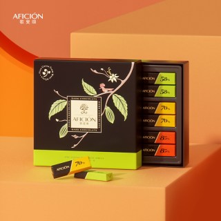 歌斐颂 醇黑巧克力礼盒装 3口味 232g（58%黑巧+70%黑巧+85%黑巧）