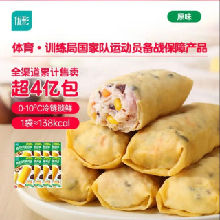优形 即食豆皮鸡胸肉卷原味 80g*8袋