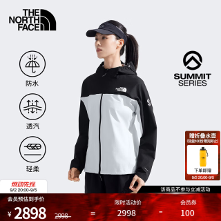 北面 Summit巅峰系列女Superior冲锋衣越野跑山25|86WH 6E3/灰色 M