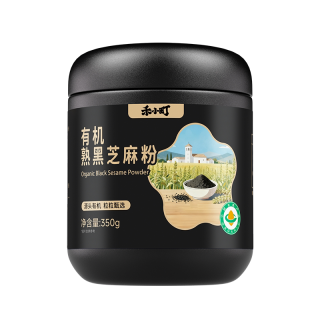 禾小町 有机熟黑芝麻粉米糊芝麻糊营养早餐代餐粉五谷杂粮烘焙粉