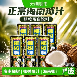 椰树 椰汁正宗植物蛋白椰奶椰汁245ml*24罐*2箱海南特产饮料
