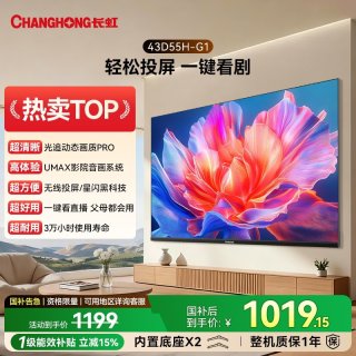 长虹 D55H-G1 43英寸电视 高清智能老人家用官方正品补贴 32/40
