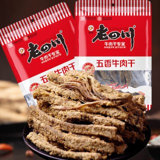 88VIP：老四川 金角老四川五香牛肉干62g*2袋四川特产手撕牛肉干休闲零食
