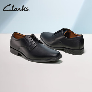 Clarks Tilden Plain系列 男士德比鞋 黑色 40