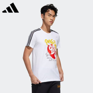 adidas 男装夏季运动服户外跑步健身休闲T恤套头衫 GK15 GK1551 M