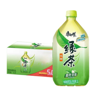 康师傅 新货 康师傅绿茶1L*8大瓶整箱低糖原箱解渴茶饮料特价批发包邮装