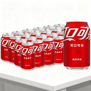 可口可乐 6瓶可口可乐原味碳酸饮料含汽瓶装汽水易拉罐装正品
