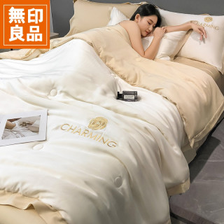 無印良品 MUJI 2026新款冰丝夏凉被夏天可机洗空调被单人薄款冰感丝夏被