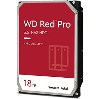 Western Digital Red Pro 18TB NAS企业级存储硬盘 红盘 7200转 SATA 512MB 缓存 CMR垂直服务器硬盘 WD181KFGX