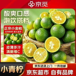 京觅 小青柠檬小青金桔 净重3斤单果7g+奶茶店泡茶用 水果源头直发包邮