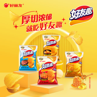 好丽友 好友趣呀土豆膨化薯片韩国泡菜味70g×1袋膨化食品多口味