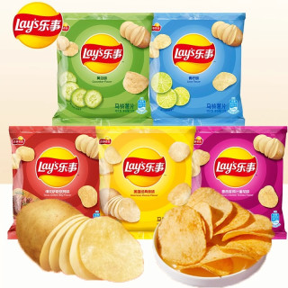 乐事 薯片原味土豆片办公室追剧小零食小吃休闲食品整箱批发大礼包