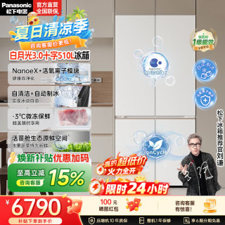Panasonic 白月光3.0十字门冰箱NR-ED51APB-W