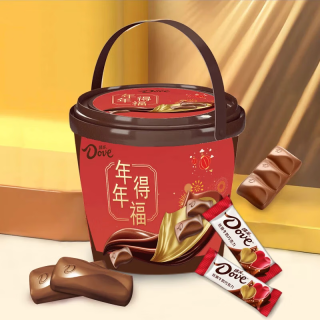 德芙 丝滑牛奶巧克力 270g/桶装