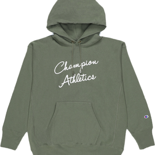 Champion 男士套头薄绒连帽卫衣