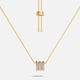 APM Monaco Cordage Pavé Lilas 密镶扭纹项链
