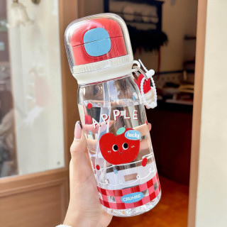 艾格辰 卡通苹果Tritan大容量水杯