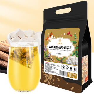 谯韵堂 五指毛桃茯苓仙草茶湿茶50小包橘皮养生茶独立包装真材实料冲泡