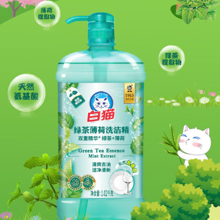 白猫 绿茶薄荷洗洁精-1.02kg