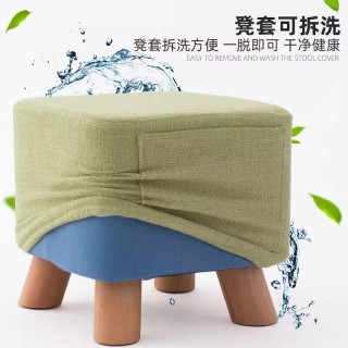 实木小凳子门口换鞋凳客厅坐墩茶几沙发脚凳板凳矮凳方凳结实耐用