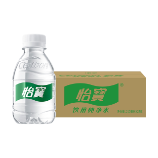 88VIP：怡宝 饮用纯净水口袋水210ML*24瓶非矿泉水儿童便捷携带