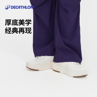 迪卡侬 休闲板鞋小白鞋女款百搭学生厚底ins鞋增高日常秋冬RFA2
