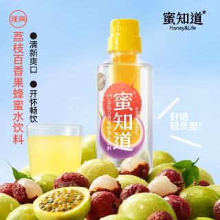 蜜知道 荔枝百香果蜂蜜水 450g