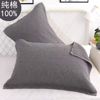 日系纯棉枕巾100%全棉柔软枕头巾加厚加大吸汗透气学生北欧简约风