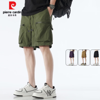 皮尔·卡丹 男士冰丝工装休闲短裤