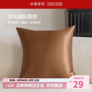 水星家纺 抱枕客厅沙发时尚简约素色靠垫 居家百搭靠垫丝滑柔软午睡小枕芯 流光漫跃靠垫
