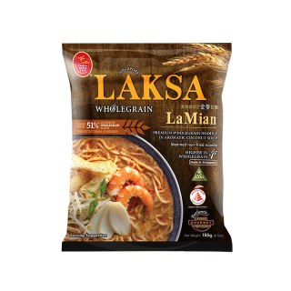 88VIP：百胜厨 进口速食叻沙风味全麦蒸拉面185g*1方便面速食食品夜宵早餐