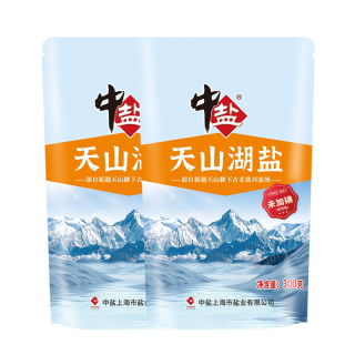 中盐 无碘天山湖盐未添加碘湖盐无抗结剂无碘盐甲状腺用盐