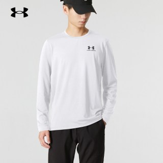 安德玛 亲肤柔软 男士长袖T恤  170/92A/M 175/96A/L 180/100A/XL 185/104A/XXL 190/108A/XXXL 22600307-001/亲肤柔软/黑色