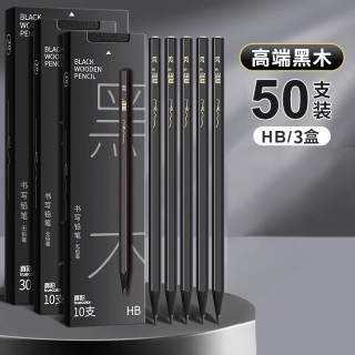真彩 黑木铅笔HB六角杆石墨无铅小学生书写洞洞笔儿童幼儿园高端2b铅笔考试笔套装